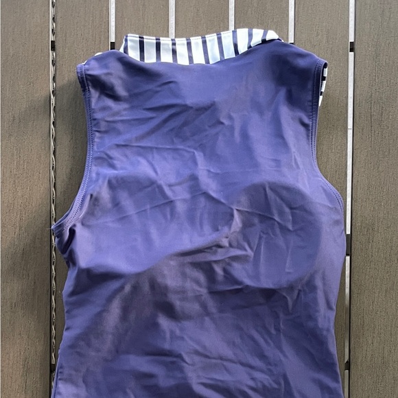 CUPSHE RASH GUARD SLEEVELESS ZIP BOYLEG SURF SNORKEL SWIMSUIT!! - Picture 14 of 15